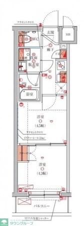 ハーモニーレジデンス池袋ウェストの物件間取画像